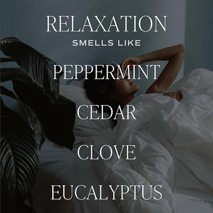 Sweet Water Decor Relaxation Reed Diffuser Set - Eucalyptus, Peppermint, Cedar, Patchouli Scented Diffusers - Reed Diffusers for Home with Long Lasting Fragrance - Oil Reed Diffuser - Made in the USA
