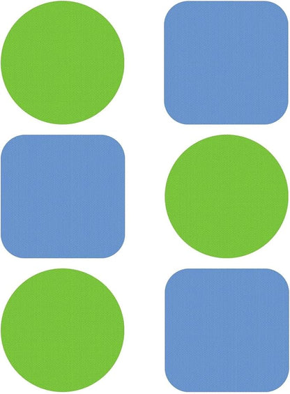 Leezmark 6pcs Jar Opener Gripper Pads, Rubber Jar Grippers Multi-function Jar Opener for Seniors with Arthritis Weak Hands Kitchen Coasters(Green, Blue)