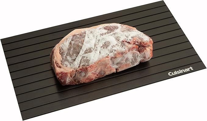 Cuisinart BBQ Defrosting Tray,Conductive Aluminum Rapid Thaw Plate for Frozen Meat,Quick Defrosting Tool Preserves Natural Flavors,NonStick Easy Clean Kitchen Gadget&Grilling Accessories,(Pack of 12)