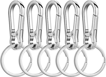 Wikavanli Metal Keychains Keyring Key Chain Ring Clip Holder Organizer for Home Car Keys Key Finder Women Men