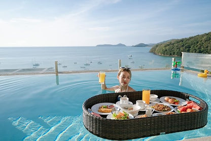 Kordes Extra Large Deluxe Floating Tray for Pool - Floating Pool Tray - Stylish Breakfast Tray on The Water - Floating Bar for Pool