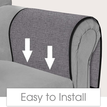 Joywell Remote Control Holder for Couch, Armchair Caddy Recliner Armrest Organizer Non Slip Sofa Arm Chair Caddie with 6 Pocket Storage for Magazine, Tablet, Phone, iPad, Grey