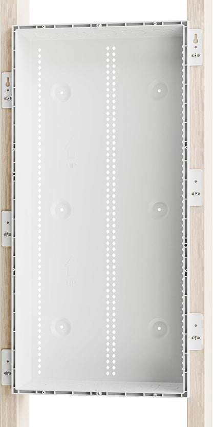 Legrand - On-Q 30 Inch Media Enclosure, WiFi Electrical Box, Cable Management Box for Distribution of Networking Service, Recessed Media Box Lets Signal Through, White, ENP3050NA