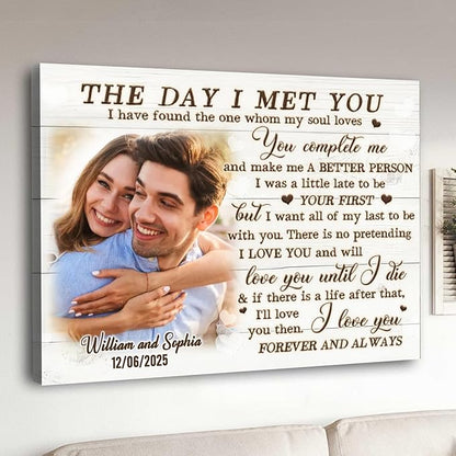 Love Signal Personalized Wall Art for Couples, Custom Photo Print Canvas/Poster/Frame, Valentine Day, Wedding, Anniversary, Birthday Gifts for Him Her Boyfriend Girlfriend, Husband Wife Bedroom Decor