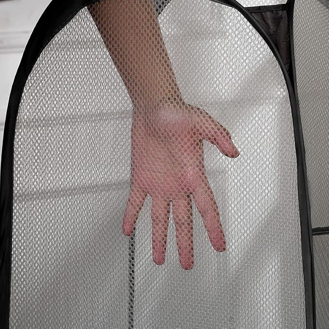 2 pop-up Laundry Hamper，Foldable mesh Laundry Baskets (Each with 2 Reinforced Handles)…