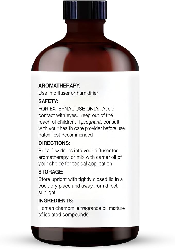 Majestic Pure Essential Oil with Glass Dropper - 100% Pure and Natural - Essential Oils for Diffuser, Aromatherapy, Soap and Candle Making, Chamomile Essential Oil, Chamomile Oil, 4 Fl Oz