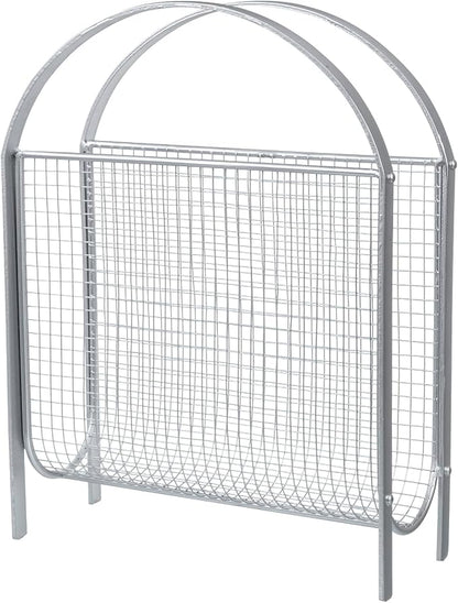 MyGift Magazine Rack, Floor Freestanding Magazine Holder for Bathroom Bedroom Office, Books Newspapers File Mail Organizer, Mid Century Modern Decor Wire Storage for Tablets and Documents