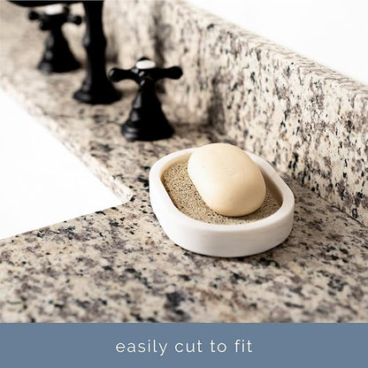 S&T INC. Bar Soap Holder for Kitchen, Bathroom, and Soap Dish, 4 Pack, Cream, 2.9 inches by 4.4 inches