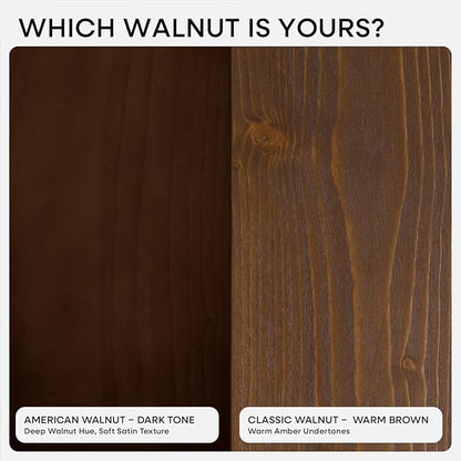 Homeforia 48 inch Walnut Floating Shelf, High End Solid Real Wood Large 48inch Floating Shelves for Wall, Dark Brown 48 inches Long Floating Shelves, Heavy Duty Bracket, 48 X 6.5 X 1.75 inch, Set of 2