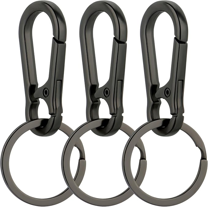 Wikavanli Metal Keychains Keyring Key Chain Ring Clip Holder Organizer for Home Car Keys Key Finder Women Men