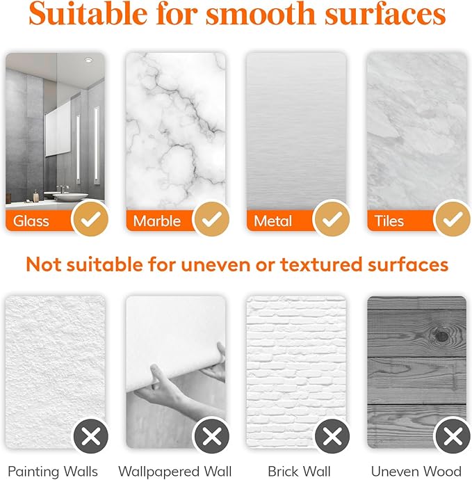 Lifewit Shower Caddy Suction Cup, NO-Drilling Bathroom Organizers and Storage Rack for Inside Shower, Plastic Removable Shower Shelves for Shampoo Strong Vacuum Suction, 26 cm/10 inch Long, 3 Pack