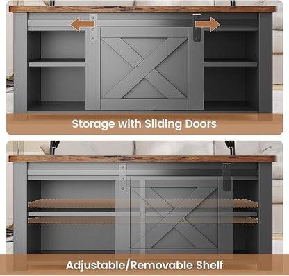 SEDETA 31.5" Lift Top Coffee Table with Storage, Square Coffee Tables for Living Room, Farmhouse Coffee Table with Large Hidden Storage Compartment and Adjustable Shelves, Black