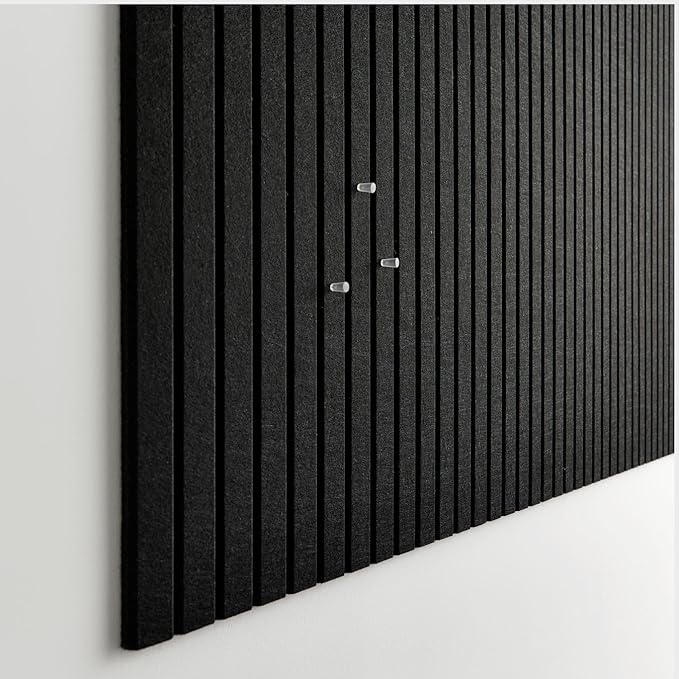 Large Bulletin Board 48"x36" - Office Wall Organizer to Replace your Old Cork Boards for Walls for Office Decor - 12-pack Felt Wall Panels for Use in Home Office Decor, Classroom Decor (Black)