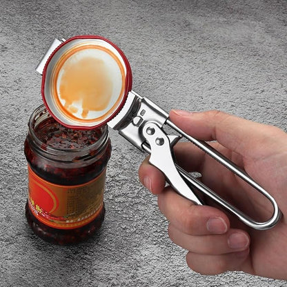 3PCS Master Jar & Bottle Opener, Adjustable Multifunctional Stainless Steel Can Opener Jar Lid Gripper, Manual,Kitchen Accessories（Silver）