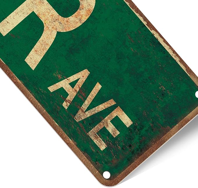 Saraheve Street Sign Vintage Rustic Retro 4x16 inch Tin Sign