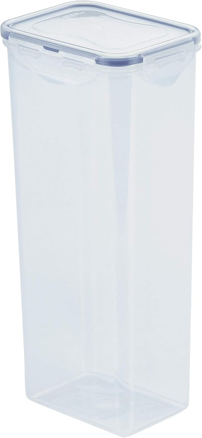 LocknLock Easy Essentials Pantry Airtight Rectangular Tall Food Storage Container, Pasta Box 68-oz/ 8.5-cup (Pack of 2)