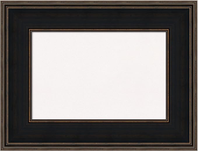 Amanti Art White Cork Board for Wall, 20x26 Vision Board with Brown Wood Frame, Small Corkboard Office Decor for Home Organization, Casual Corkboard Pinboard to Display Items for Home Organization in