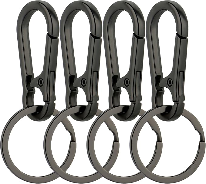 Wikavanli Metal Keychains Keyring Key Chain Ring Clip Holder Organizer for Home Car Keys Key Finder Women Men