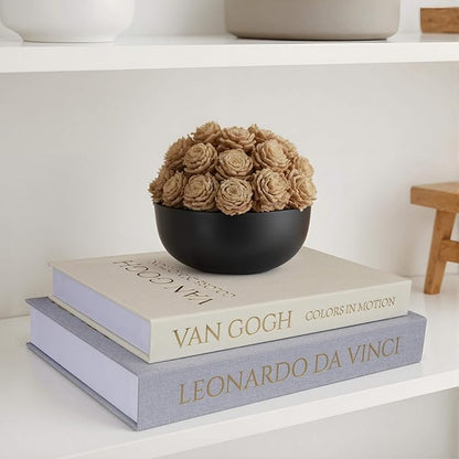 Decorative Linen Book Set of 2, Faux Book Storage Box, Coffee Table and Bookshelf Decor