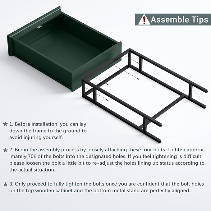 Over The Toilet Storage Cabinet, Over Toilet Storage, Above The Toilet Cabinet with Inner Adjustable Shelf and Open Storage, Forest Green