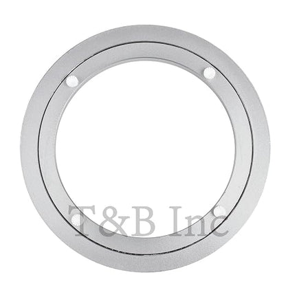 TamBee Aluminum Lazy Susan Heavy Duty Metal Rotating Hardware Turntable Bearing Ring Lazy Susan Base Only (8-Inch Heavy Duty)