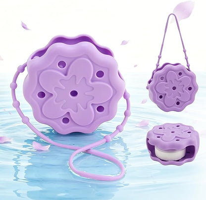 Purple Shower Steamer Tray, Hangable and Reusable Shower Steamer Holder/Hanger, Bath Bombs Holder, Shower Accessory, Aromatherapy Diffuser Containers, Bathroom Decor, Gift for Girls Women