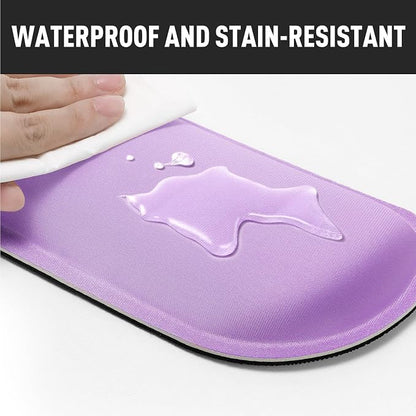 Gimars Upgrade Enlarge Silky Gel Memory Foam Keyboard Wrist Rest, Wrist Rest for Computer Keyboard, Ergonomic Mouse pad Rests for Typing Pain Relief, Wrist Support for Office, Gaming, Purple Gradient