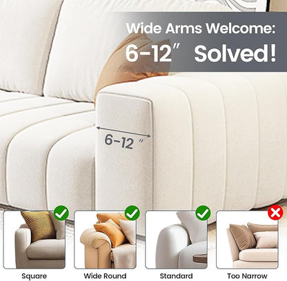 Couch Cup Holder Tray, Silicone Sofa Armrest organizer with Side Pockets for Storage Remotes, Cell-phone,Tablet or Snack, Anti-Spill and Anti-Slip Sofa Arm Tray for Recliner, Armchair Caddy (Gray)