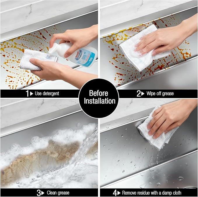 HOKEMOM Kitchen Sink Caddy Organizer with Sponge Holder & Multifunctional Hooks - Dual Suction Cups (18.5lb Hold), 2.0mm Stainless Steel Grey Rust-Proof, Non-Slip, 7.09" x 4.33" x 2.76"