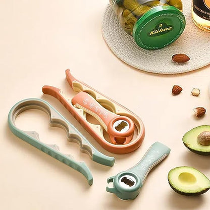 Bottle Opener for Arthritic Hand,Jar Opener for Old People, Children, Women, Those with Weak Hands,Multifunctional Kitchen Gadgets (A-Orange)