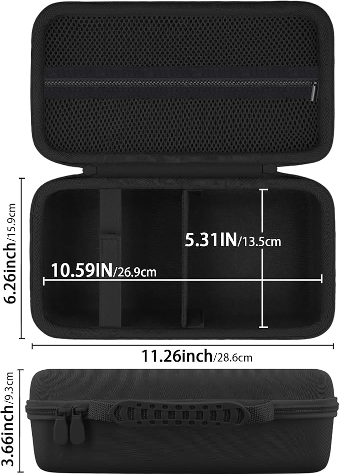 Label Printer Case Compatible with Brother P-Touch Cube Plus PT-P710BT Bluetooth Label Maker(Black Case)