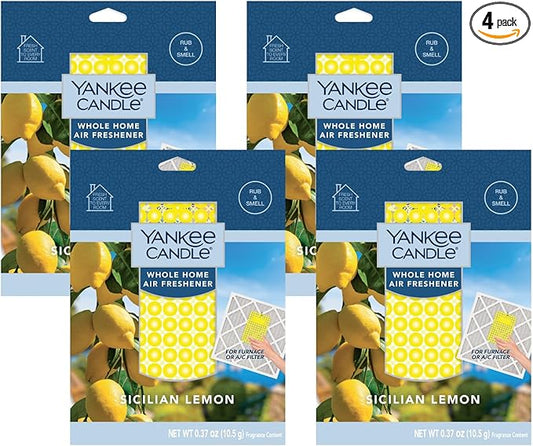 Yankee Candle Sicilian Lemon Whole Home Air Freshener (Pack of 4)