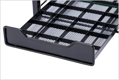 Coffee Pod Storage Holder Capsules Originaline Drawer Organizer, Crystal Tempered Glass (40 Pods Capacity)