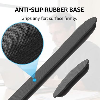 KTRIO Ergonomic Keyboard Wrist Rest & Mouse Wrist Rest Set, Black | Memory Foam Wrist Support, Ergonomic Design, Non-Slip Base, Office and Home Use