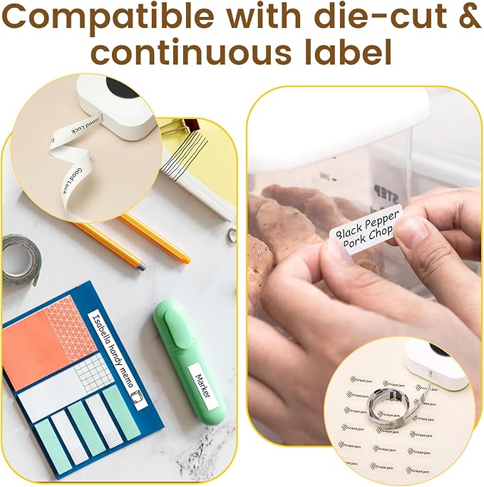 Label Maker, Phomemo D30 Bluetooth Mini Label Maker Machine, Portable Thermal Printer Small Rechargeable Labeler for Kids School Classroom Teacher Supplies, Home Office Labeler Works with Tablet/Phone