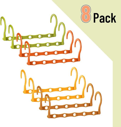 Mr. Pen- Space Saving Hangers, 8 pcs, 360° Rotating Hooks, Magic Cascading Hanger Organizer with 5 Enclosed Slots, Closet Organizers and Storage for Clothes, College Dorm Room Essentials