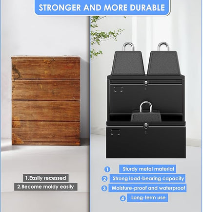 2 Drawer Lateral File Cabinet,30.24" H Metal Wide Filing Cabinet with 2 Locks and Business Card Slot for Home Office School Hanging Letter/Legal/F4/A4 Size Folders,Required Assembly,Black