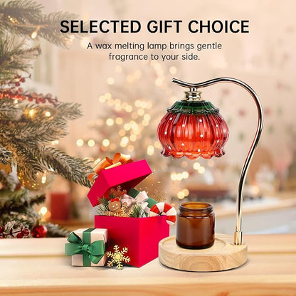 GEEZO Fragrance Candle Warmer Lamp，Electric Candle Warmer with Timer & Dimmer，Mom Christmas Birthday Gifts for Women, House Warming Gifts New Home Bedroom Decor