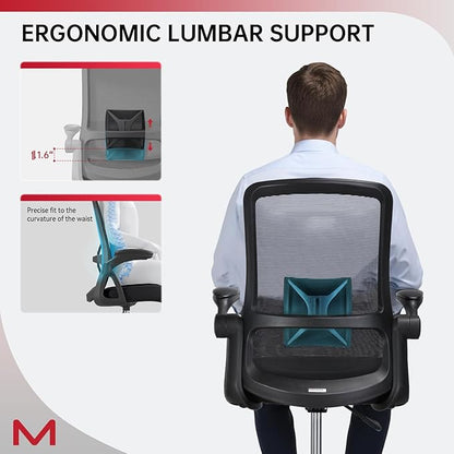 Drafting Chair,Tall Office Chair with Lumbar Support,Ergonomic Tall Desk Chair with Flip Up Armrests,Standing Desk Chair withAdjustable Footrest Ring,High Office Chair