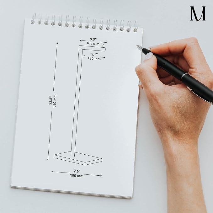 MARMOLUX ACC Free Standing Brushed Nickel Toilet Paper Holder Stand - 4 Jumbo Roll Bathroom Hardware - Standing Toilet Paper Holder - Stainless Steel Toilet Paper Stand - Brushed Steel/Black Marble