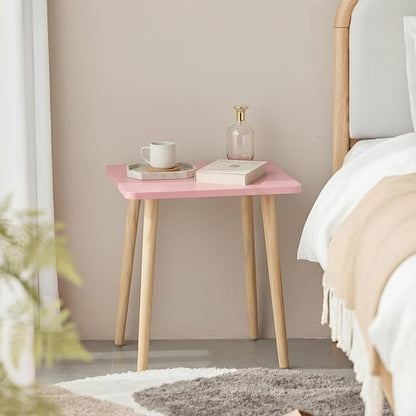 FORAOFUR Side Table Set of 2, Modern Side Table Accent Tables for Small Spaces, Wooden Home Decor, Easy Assembly