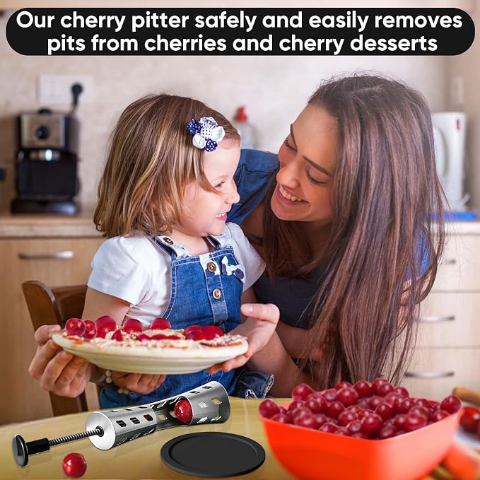YYP Cherry Pitter Remover Tool - 304 Stainless Steel, Durable, Press Type for Effortless Cherry Seed Removal. Perfect Kitchen Tool for Coring and Deseeding Fruit Pits