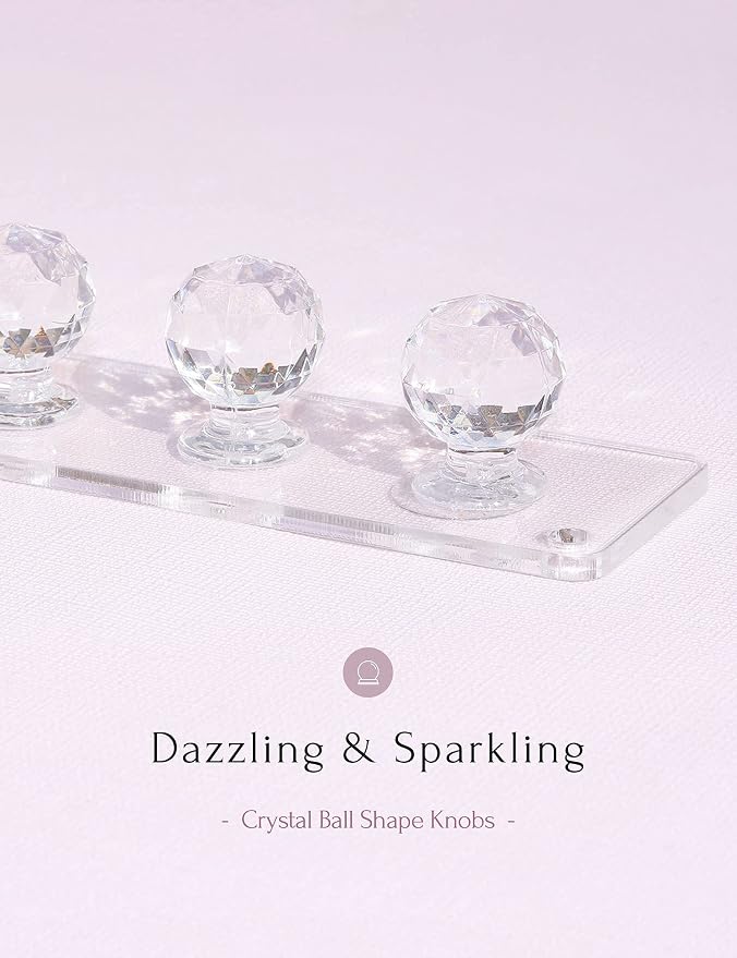 Heesch Necklace Holder, Acrylic Necklace Hanger, Wall Mount Necklace Organizer, Jewelry Hooks for Necklaces, Bracelets, Chains (2-pack Clear)