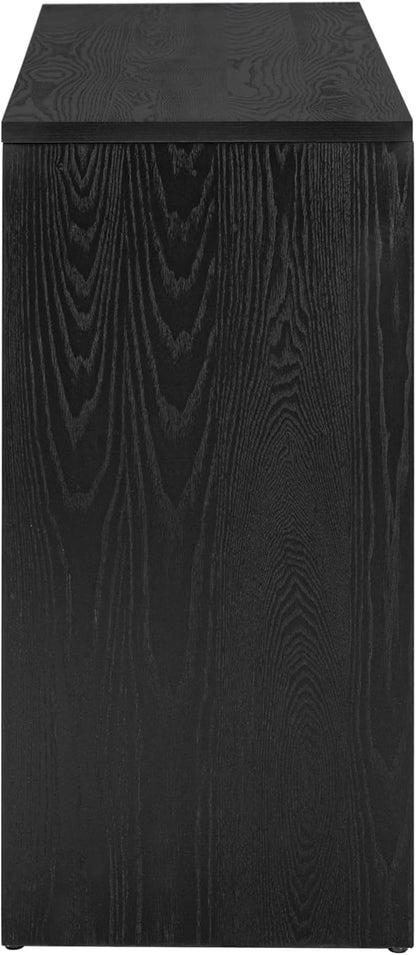 Modern Entryway Console Table 59-Inch Long Entry Sofa Table Accent Furniture for Living Room Hallway, Easy Assembly, Black