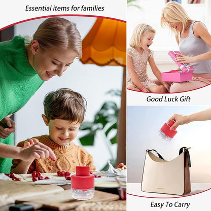 Cherry Pitter - 7-In-1 Cherry Seed Remover Cherry Pitter Tool Push Type Cherry Corer Multiple, Kitchen Cherry Jam (Red)