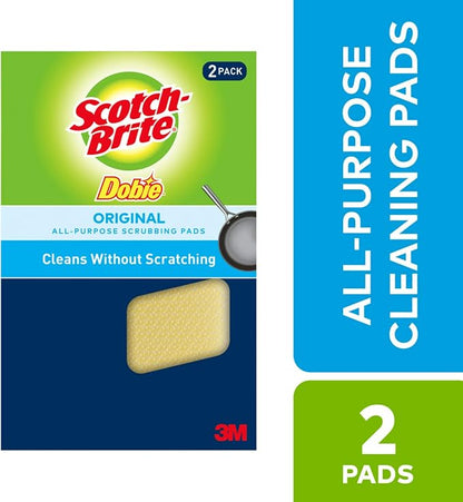 3M 722 Scotch-Brite Dobie Cleaning Pad 2-Pack