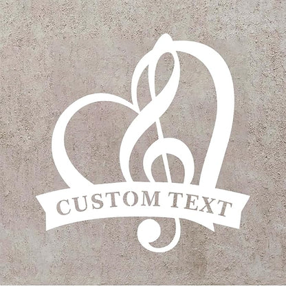 Personalized Music Metal Wall Art and Decor Custom MusicNotes Gifts for Musician Music Teacher Gifts Metal Wall Art Room, Home Decor