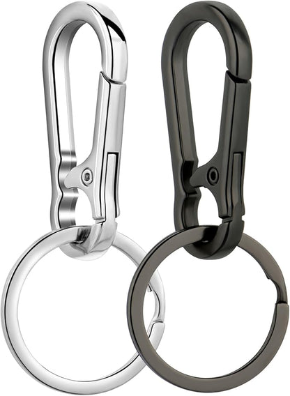 Wikavanli Metal Keychains Keyring Key Chain Ring Clip Holder Organizer for Home Car Keys Key Finder Women Men