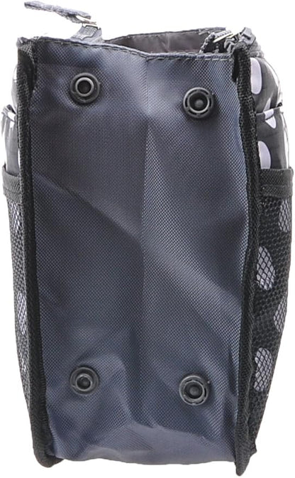 Vercord Purse Organizer Insert for Handbags Bag Organizers Inside Tote Pocketbook Women Nurse Nylon 13 Pockets Black Dots Large