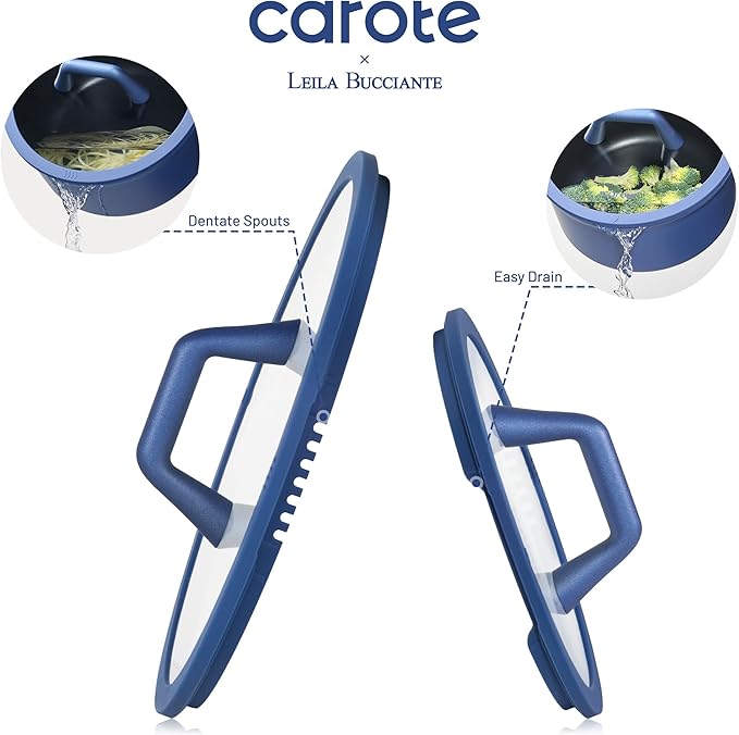 CAROTE 31PCS Pots and Pans Set, Nonstick Cookware Set Kitchen Non Stick Induction Titanium Cookware Non-toxic Granite Cooking set, PFOA Free